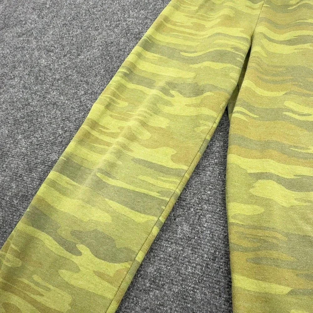 Aviator Nation Sweatsuit Kids 12 Green Camo Cotton Blend Rainbow Zip Up Retro